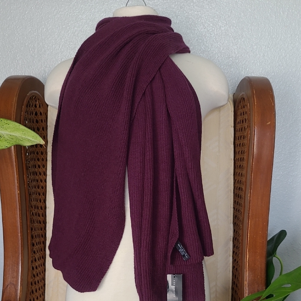 The Limited Rich Plum Women's Scarf NWT